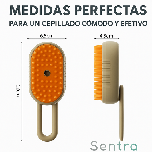 ULTRA SOFT Cepillo 3 en 1 Limpia, masajea y elimina pelo